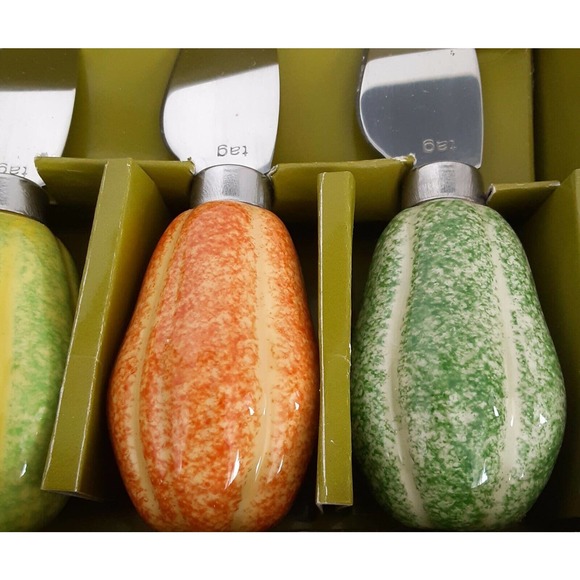 Tag Cheese Cutter Knife Set of 4 Summer Get-Togethers New - Picture 3 of 4